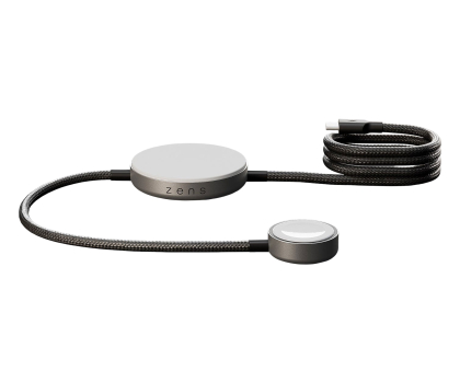 Ładowarka i akumulator Zens Ładowarka indukcyjna 2w1 Pro 2 Qi2 15W USB-C czarny